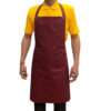 Italbangla Textile Long burgundy Apron