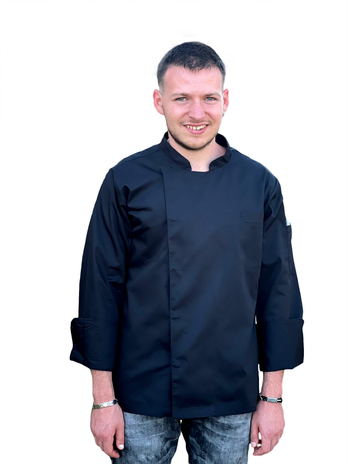 Giacca da cuoco a maniche lunghe Bianco