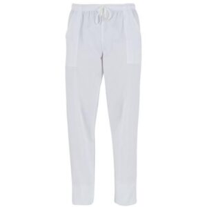 Pantaloni da cuoco unisex bianco