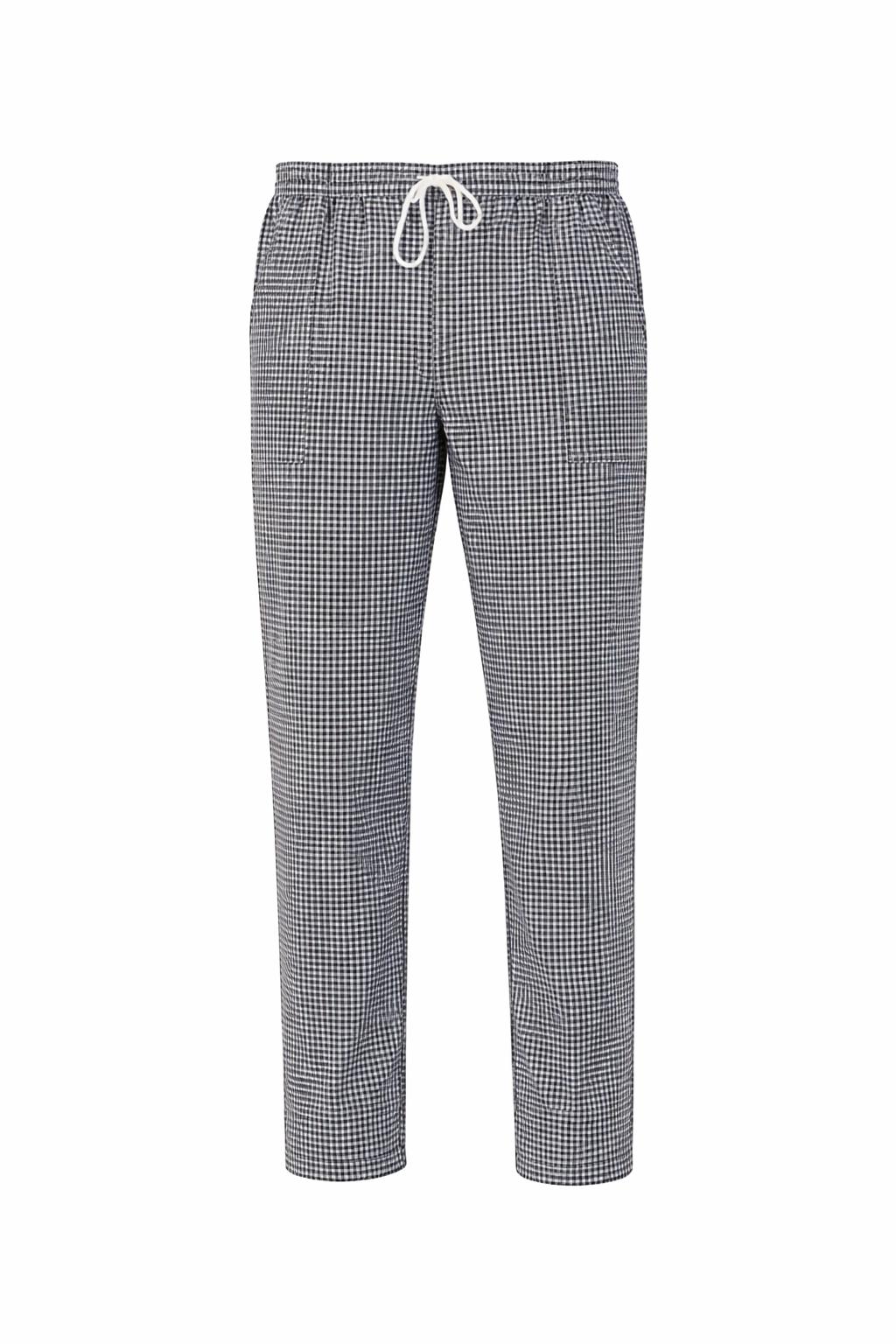 Pantaloni da cuoco unisex check