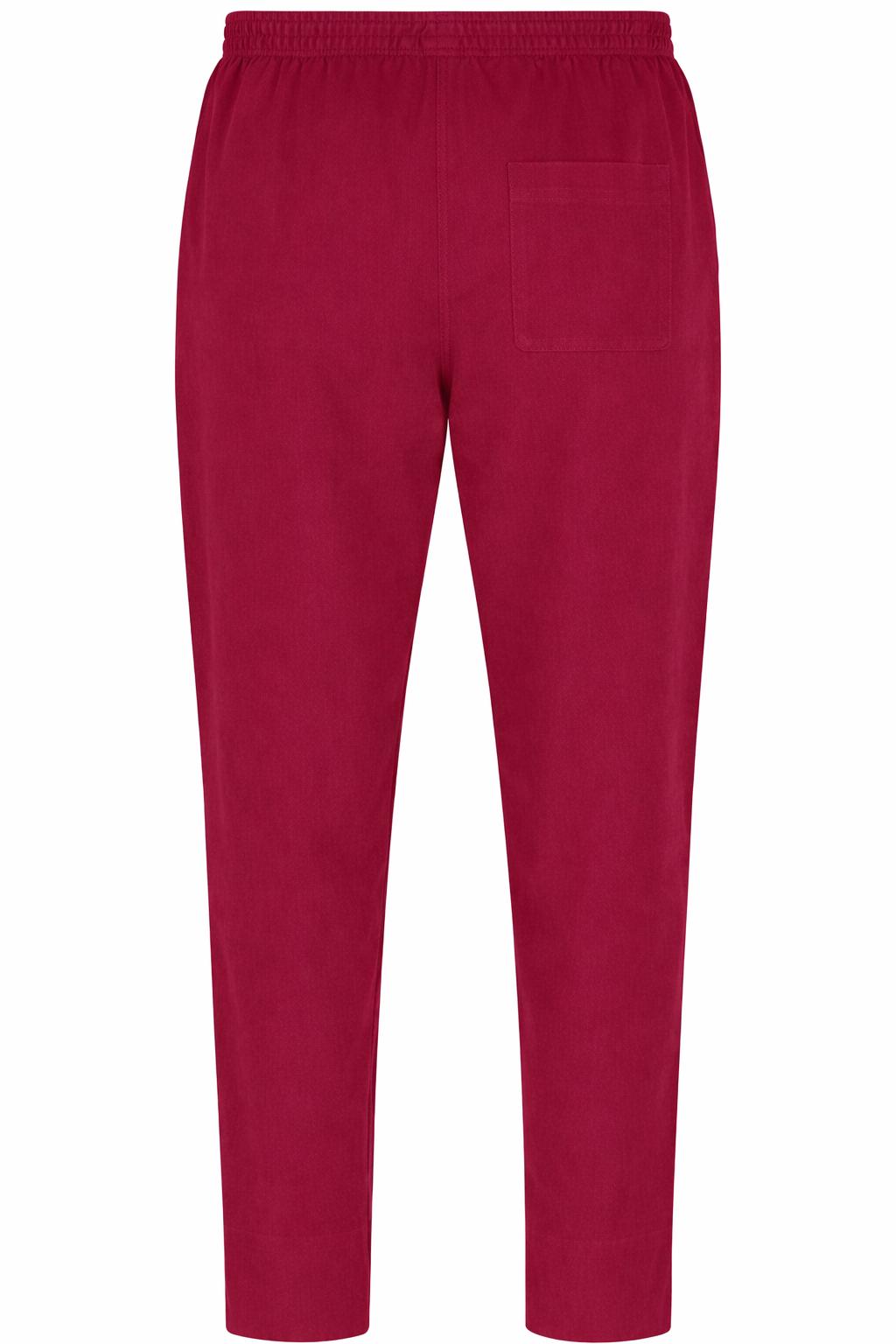 Pantaloni da cuoco unisex Bordeaux